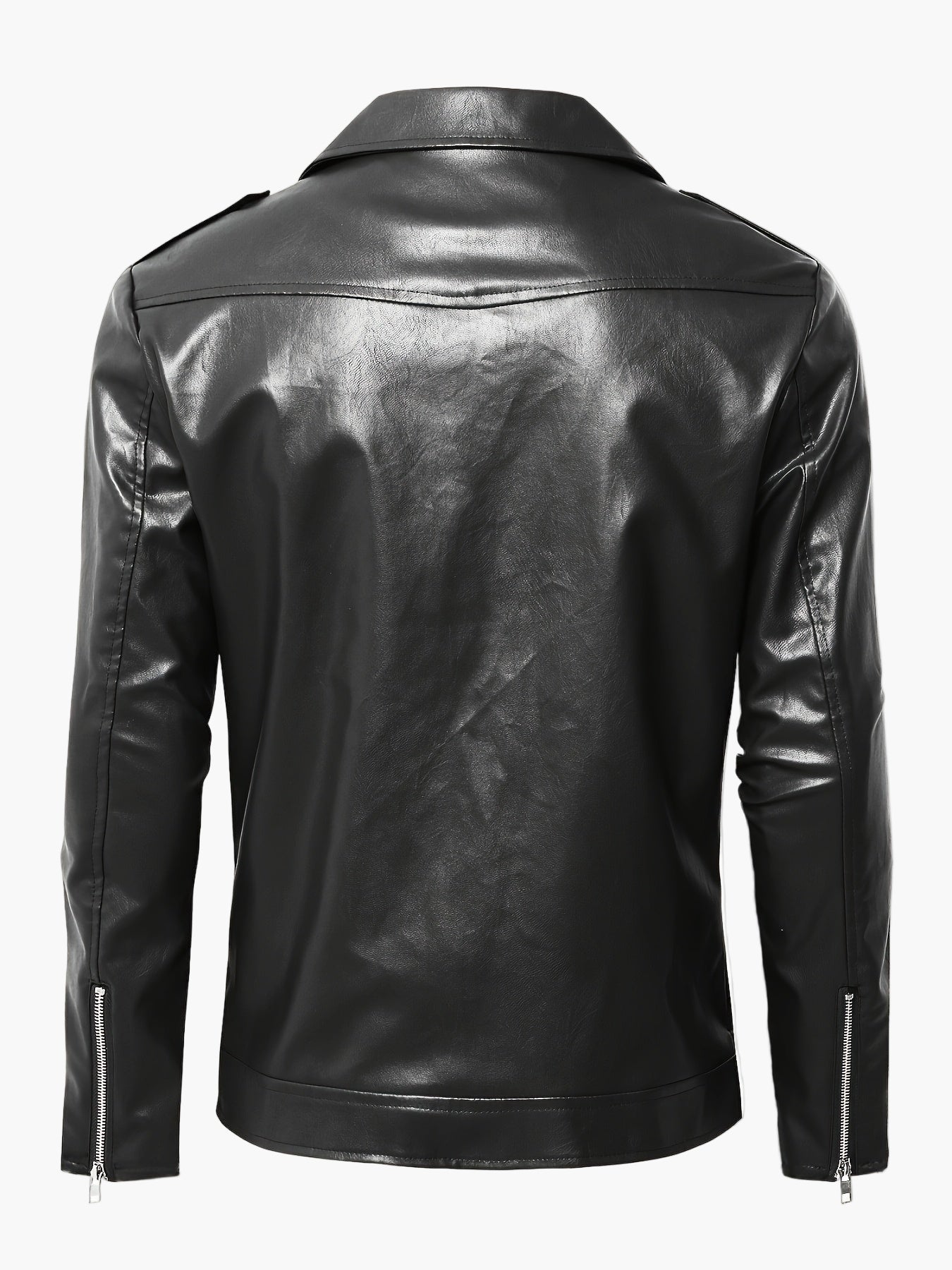Herr Vintage Bikerjacka – Modern Streetwear Med Stil