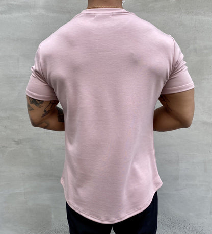Donald – Amerikansk Slim Fit Muskel Rundad Hem T-shirt med Korta Ärmar