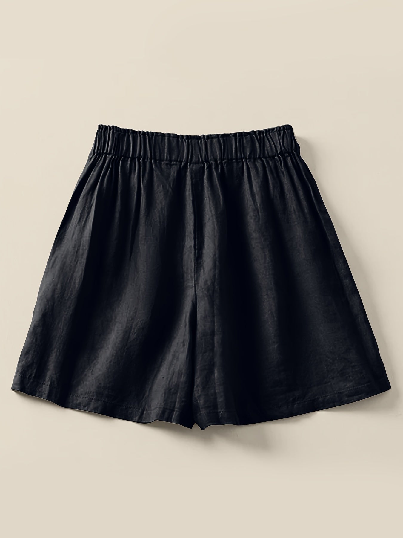 Dam Bermuda Shorts med Hög Midja och Avslappnad Passform – Perfekt för Sommarens Vardag