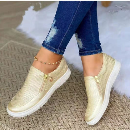 Tanya – Casual Sports Fashion Sneakers med Dragkedja