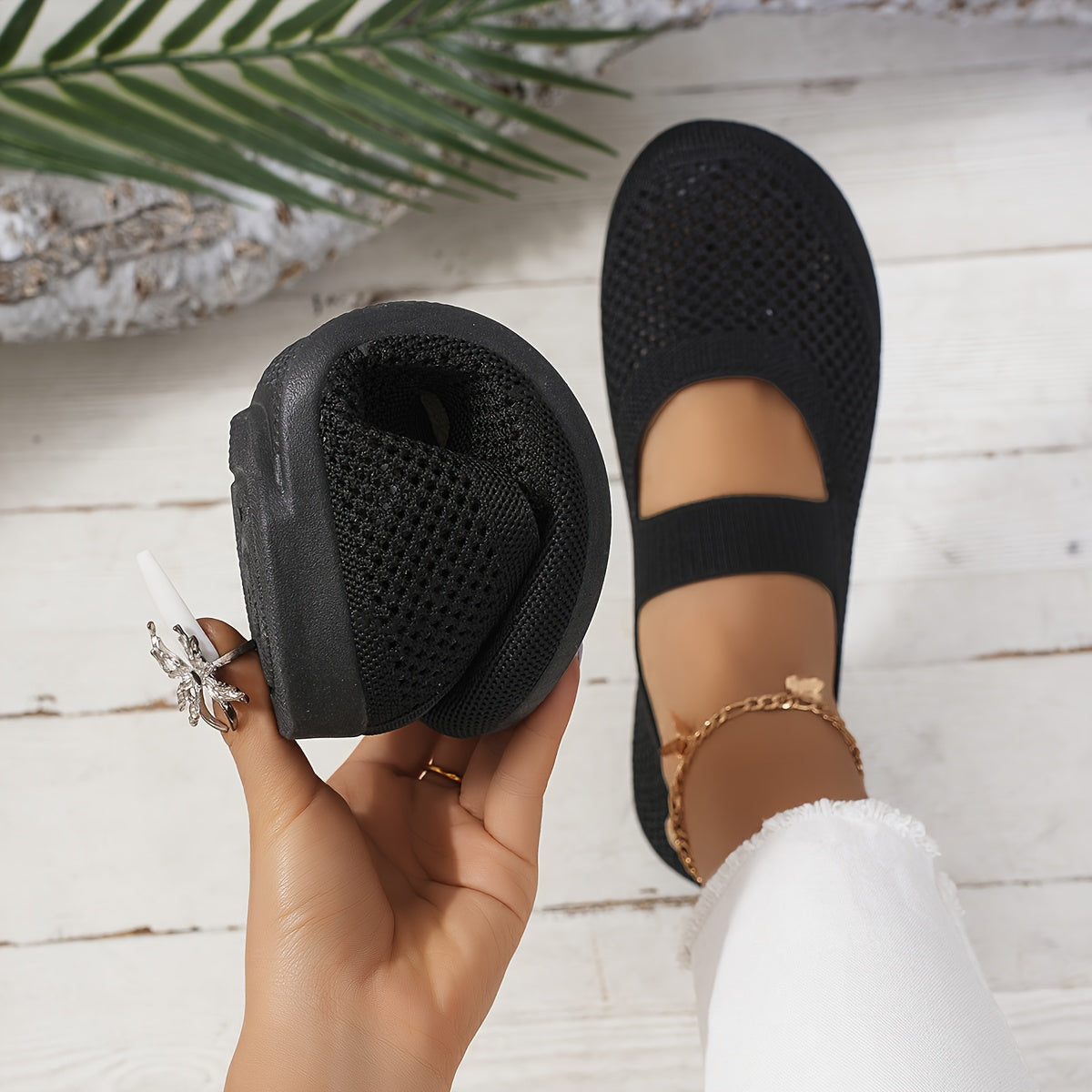 Dam Mary Jane Promenadskor – Bekväma och Flexibla Vardagsballerinas