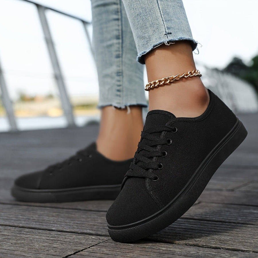 Dam Sneakers Låg Profil Vardagsskor Trendig Fritidsstil