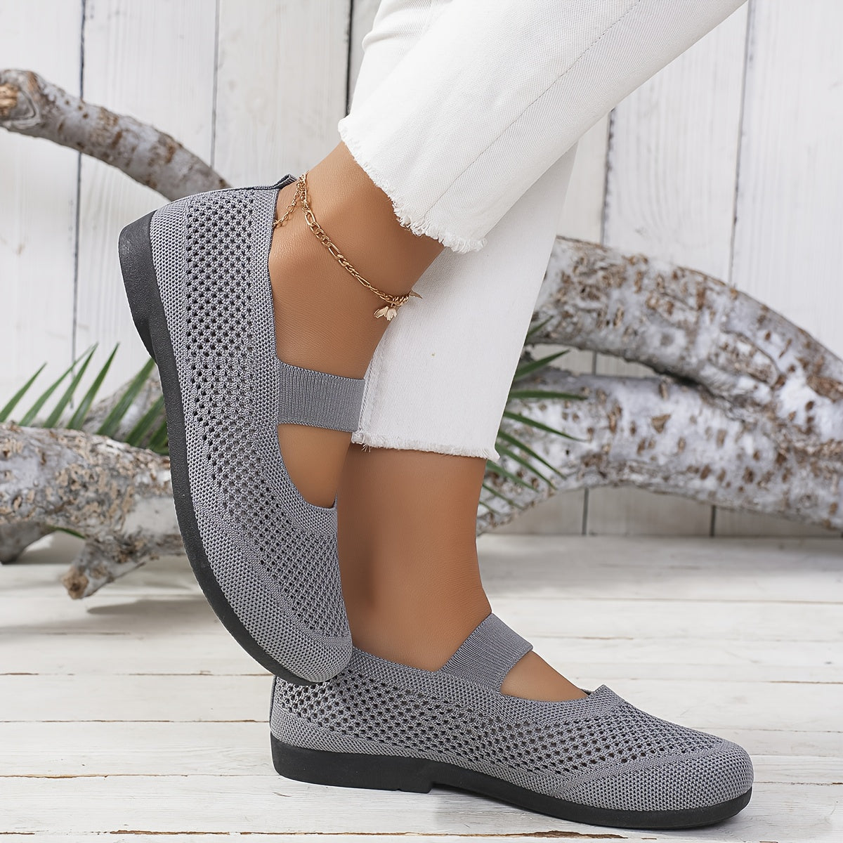 Dam Mary Jane Promenadskor – Bekväma och Flexibla Vardagsballerinas