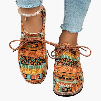 Damloafers med vintageinspirerat mönster – Bekväma vardagsskor med brogue-detaljer