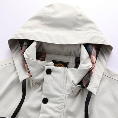 Herrarnas vinterjacka – vindtät och vattentät parkas för utomhusbruk och vardagsstil