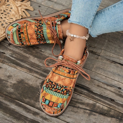Damloafers med vintageinspirerat mönster – Bekväma vardagsskor med brogue-detaljer