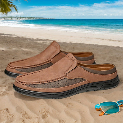 Herr loafers slip-on för vardag och semester – avslappnad och stilren design