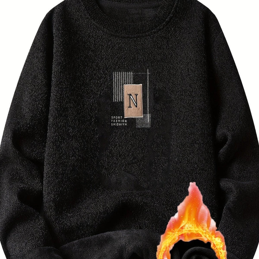 Unisex sweatshirt med rundhals och mjuk insida