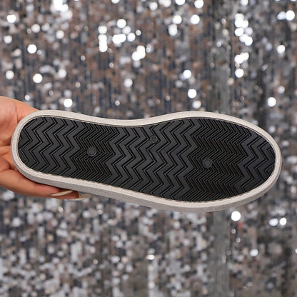 Dam Sneakers med Glittrig Stjärndesign – Trendiga Vardagsskor för Mode och Komfort