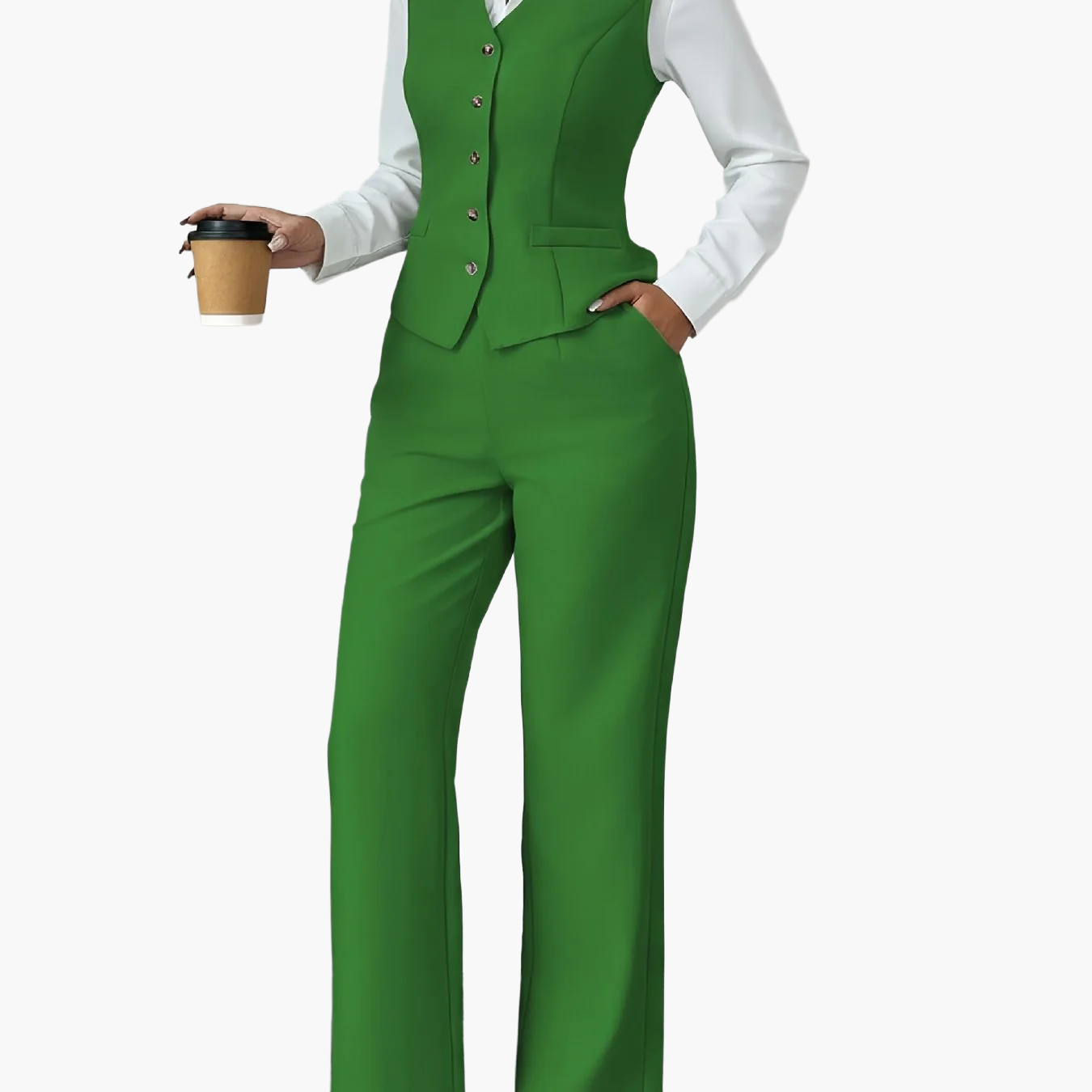 Damkostym Elegant Västdress för Kontor och Vardag