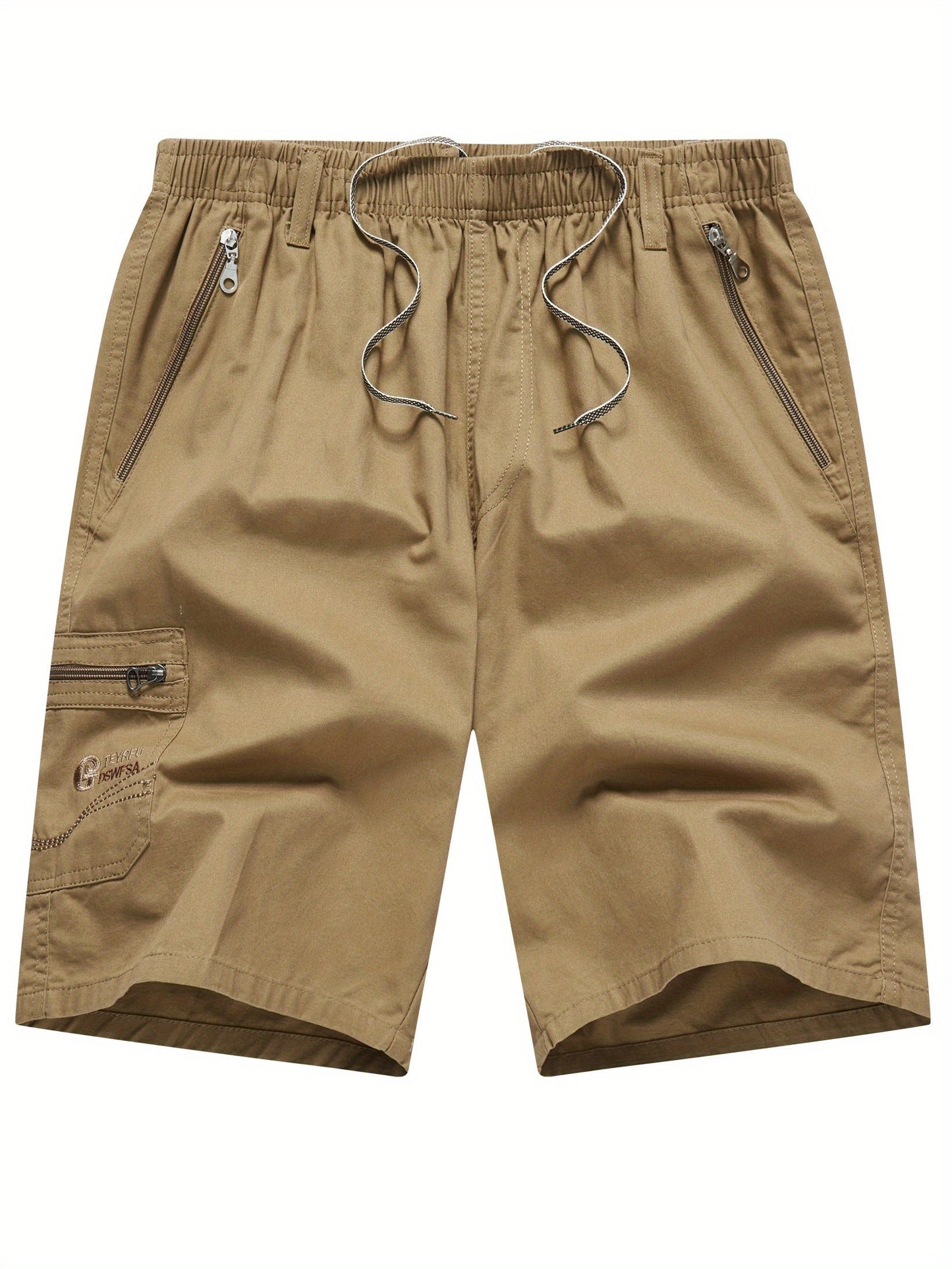 Herr Cargo Shorts med Flera Fickor och Dragkedja – Avslappnad och Praktisk Stil för Vardagsbruk