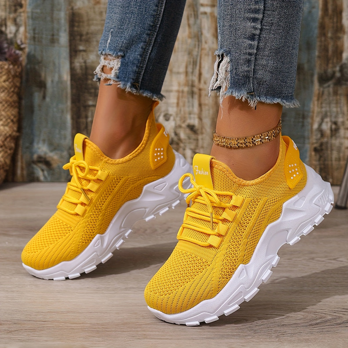 Dam Sneakers Sportig Stil Löparskor för Vardagsbruk och Träning