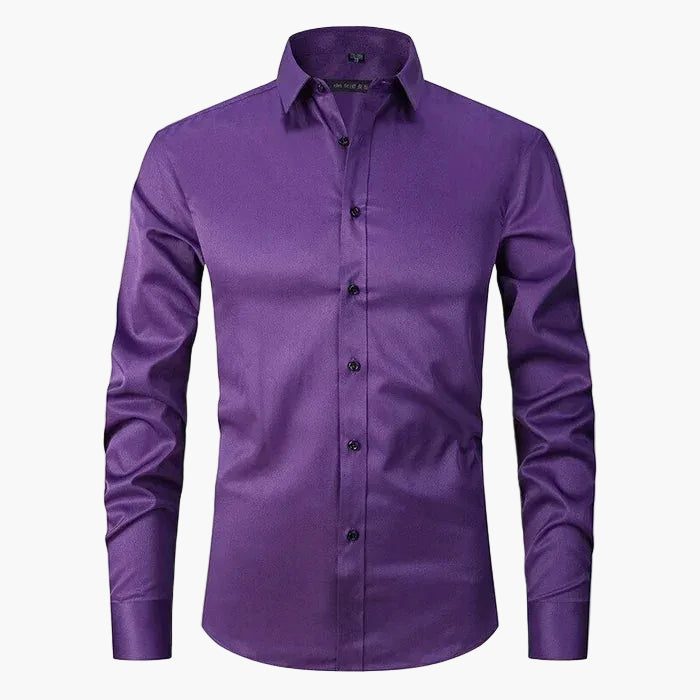 Herrskjorta Slim Fit – Business & Smart Casual, Elegant Skjorta för Arbete och Fest