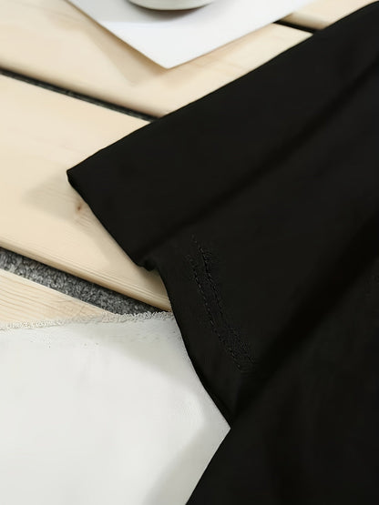 Herr Lounge-Set med Tryck – T-shirt och Shorts för Avslappnad Sommarstil