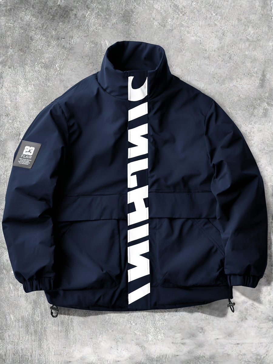 Unisex puffjacka med ståkrage och reflekterande detalj, flera färger