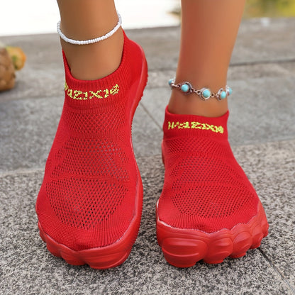 Dam Sneakers Slip-on Sportiga Skor för Träning och Vardag