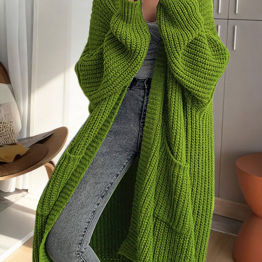 Women's Oversized Longline Knit Cardigan