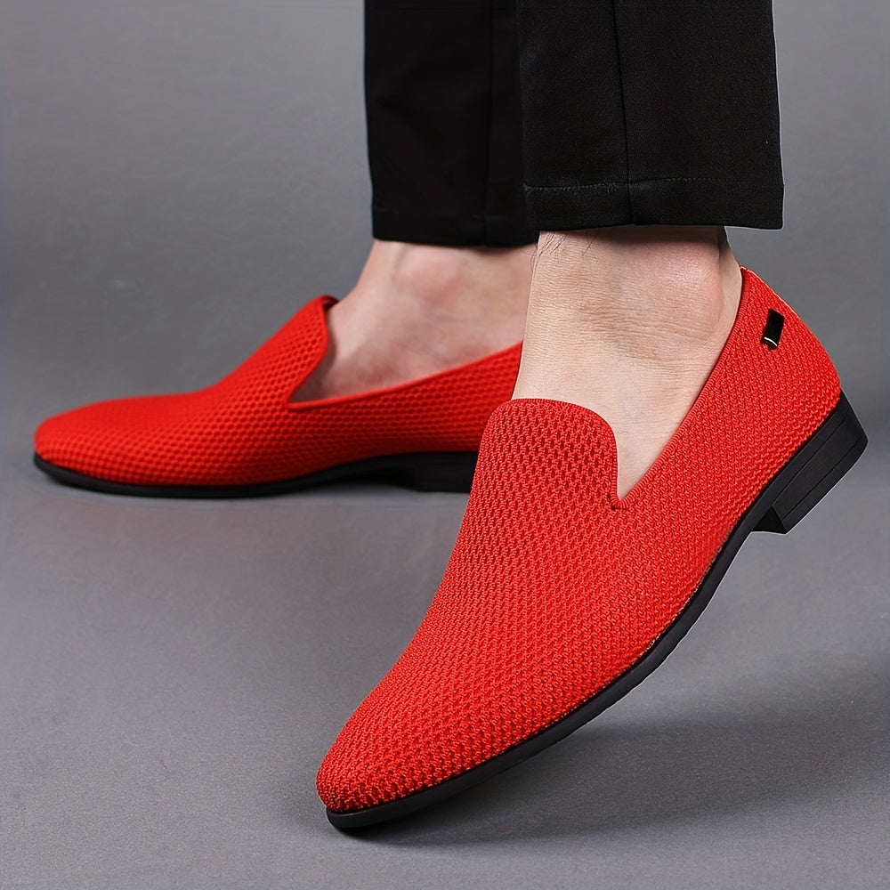 Herr Slip-On Formella Skor för Bröllop och Kontor – Elegant och Bekväm Stil