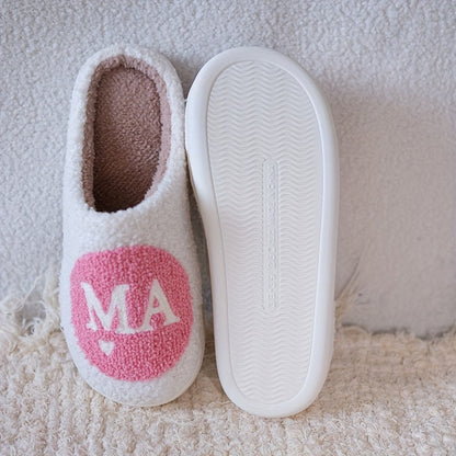 Damtofflor Slip-in Mjuk Spa-stil med MAMA-motiv – Perfekt Present för Mamma, Inomhus Fritid