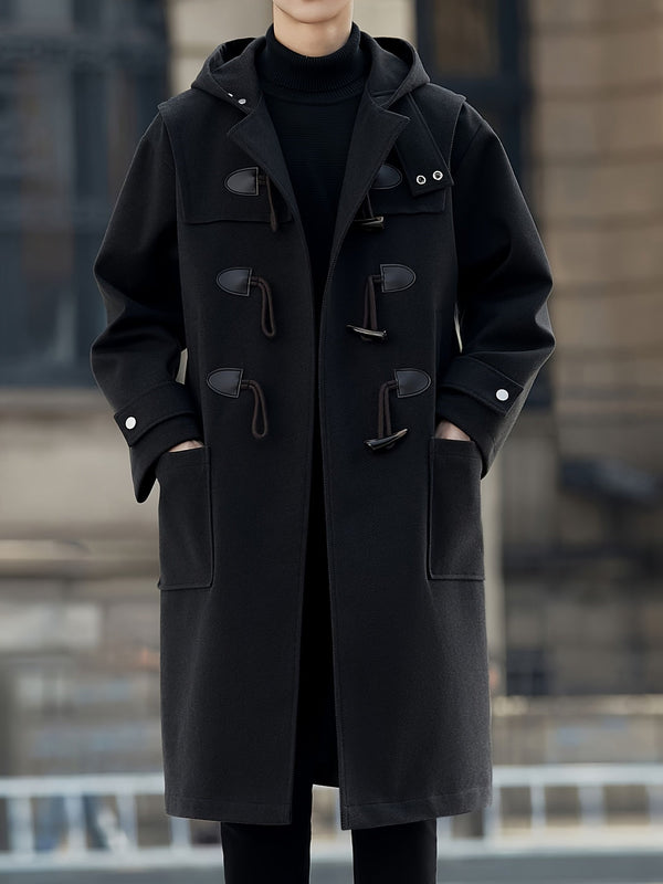 Herr Dufflecoat med Luva och Kneppknäppning