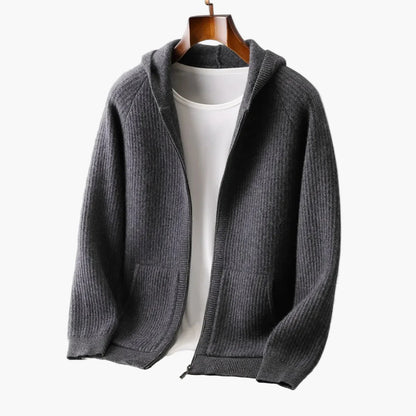 Herrhoodie med dragkedja – Stilren vardagströja för avslappnad elegans
