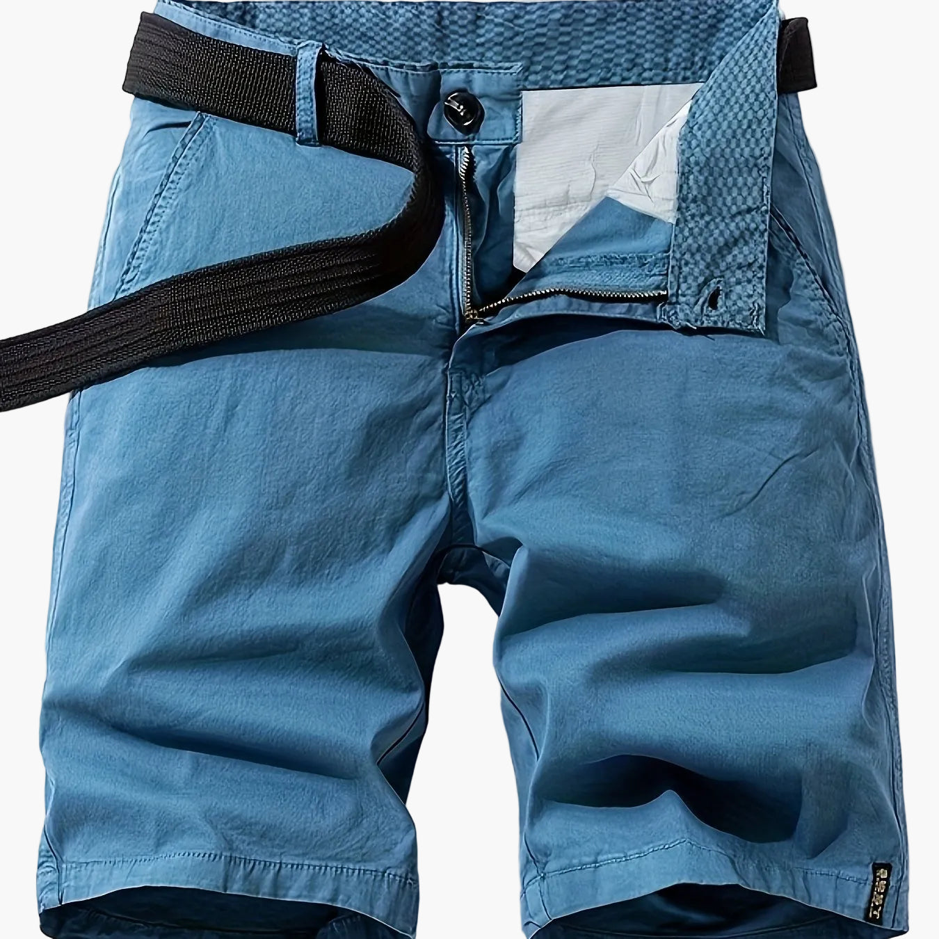 Herr Bermuda Shorts med Bälte – Avslappnad Stil för Sommar och Fritid