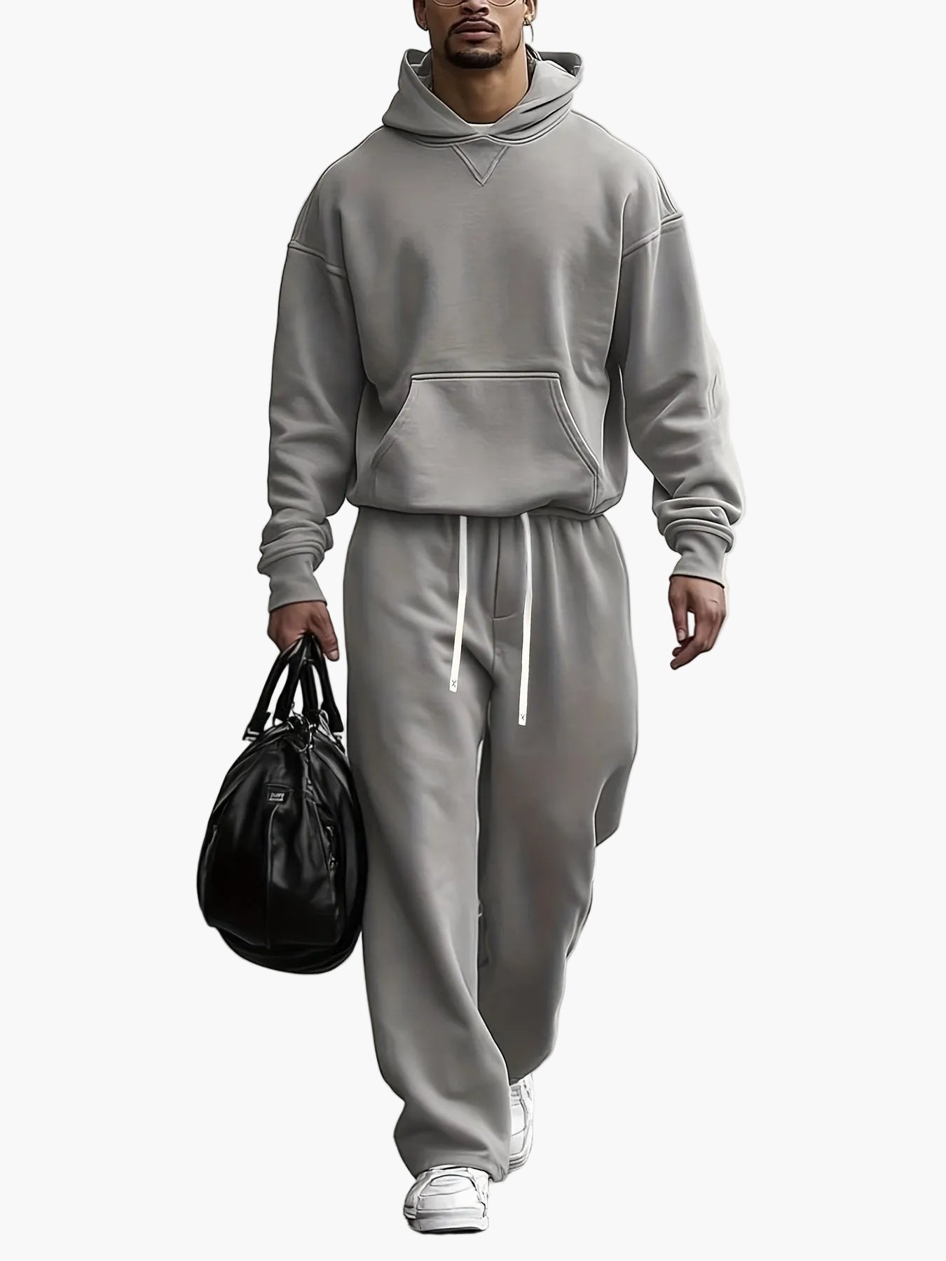 Herrset med Hoodie och Joggingbyxor – Ledig och Trendig Streetwear för Vardag och Träning