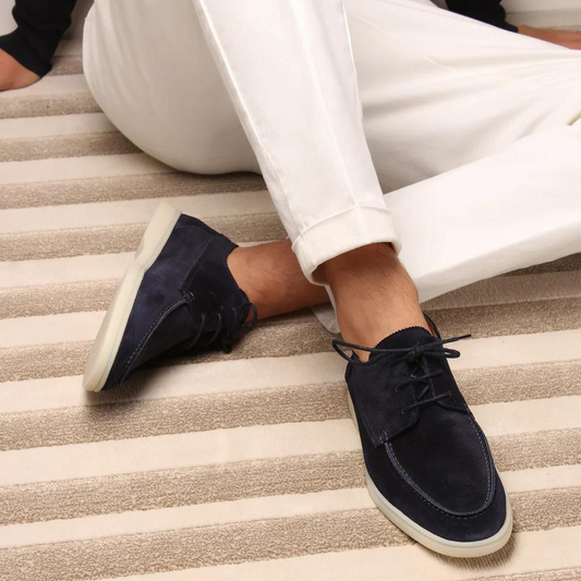 Herrskor klassiska snörade loafers för både vardag och fest