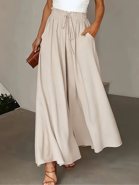 Dam Palazzobyxor Vida Ben Paperbag Midja Elegant Vardagsstil