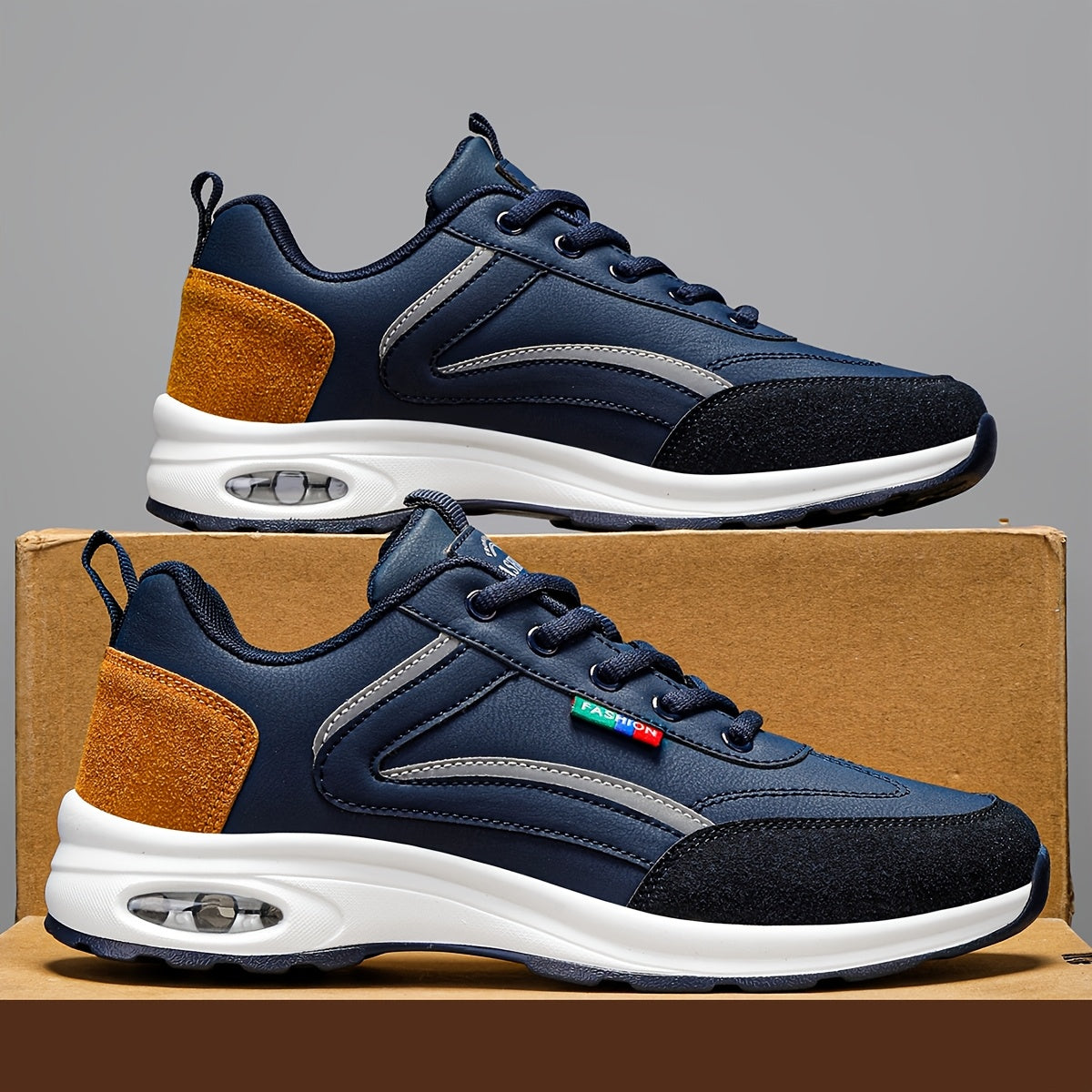 Herr Sneakers Sportiga Fritidsskor med Modern Design för Vardag och Träning