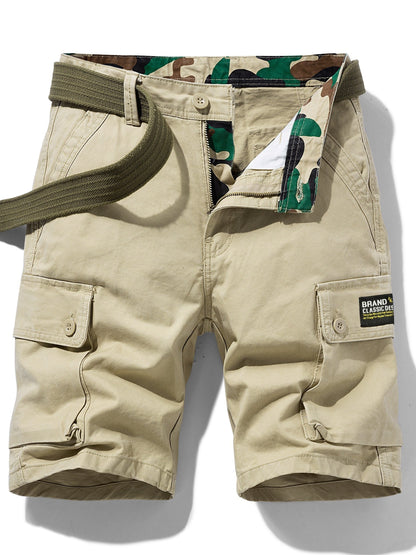 Herrar Cargo Shorts med Bälte – Klassisk och Praktisk för Vardag och Äventyr