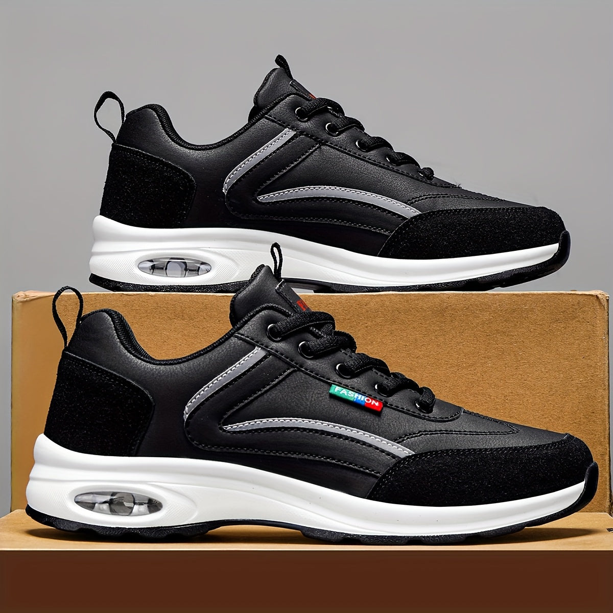 Herr Sneakers Sportiga Fritidsskor med Modern Design för Vardag och Träning