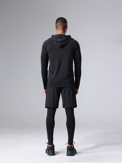 Herr Sportklädesset – Komplett 5-delars Träningsoutfit för Gym & Löpning