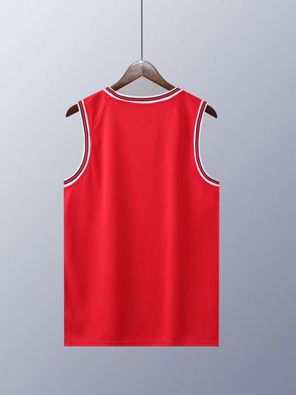 Herr Vintage Basketlinne Chicago 30 – Sportig Retro Tanktop för Träning och Fritid