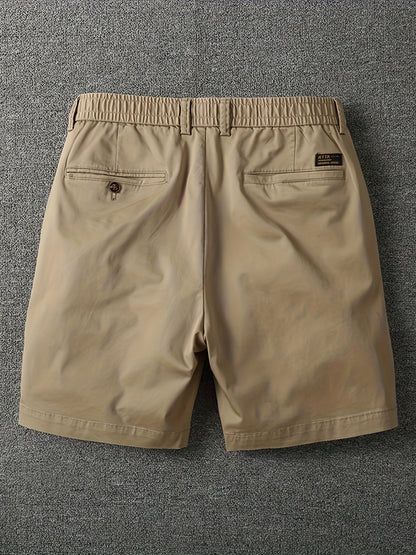 Herrarnas klassiska vardagsshorts med elastisk midja – stilrena och bekväma för fritid och stadsliv