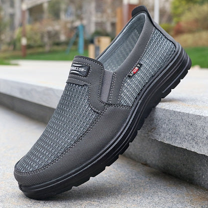 Herrar Slip-on Andningsbara Vardagsloafers – Stilrena Skor för Fritid och Promenader