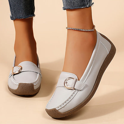 Damloafers med elegant spänne – Bekväma och stilrena vardagsskor för kvinnor