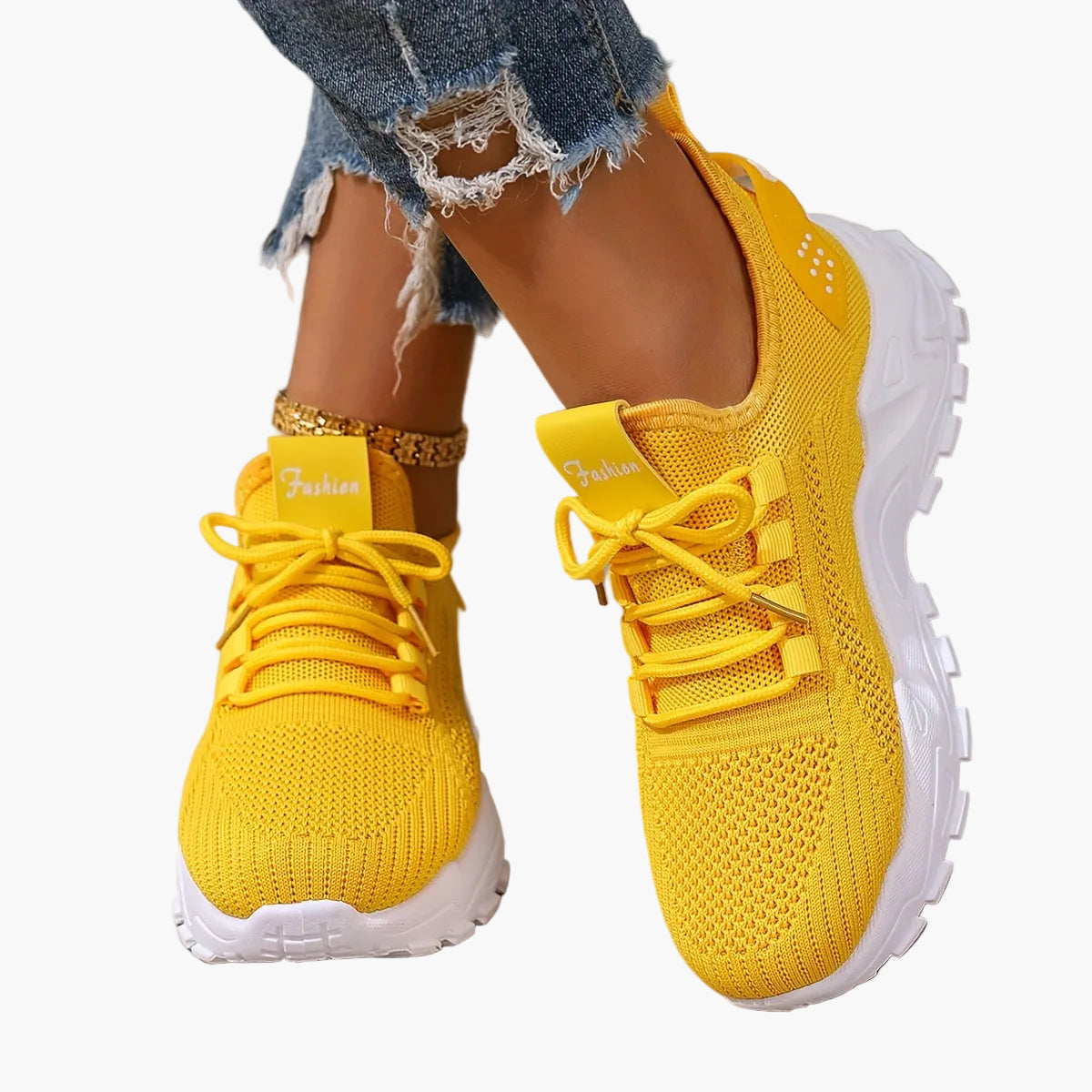 Dam Sneakers Sportig Stil Löparskor för Vardagsbruk och Träning
