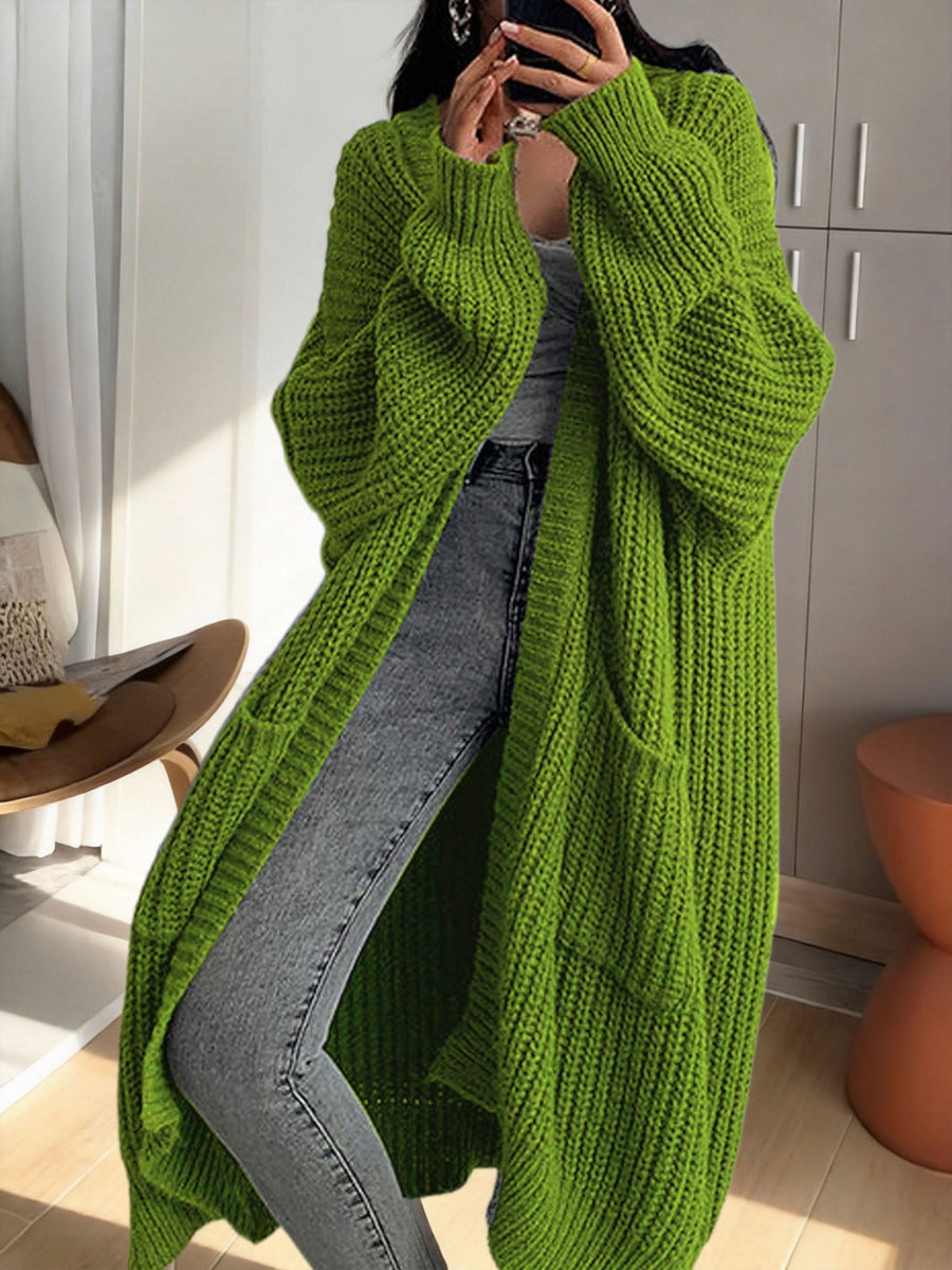 Women's Oversized Longline Knit Cardigan