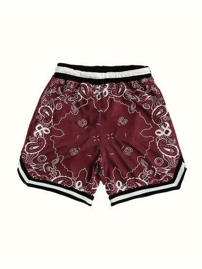 Herr Basketballshorts Streetwear Paisleymönster Sport och Fritid
