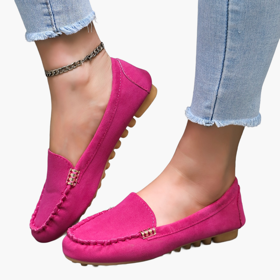 Damloafers för vardag och fritid – Klassiska mockasiner med komfortsula