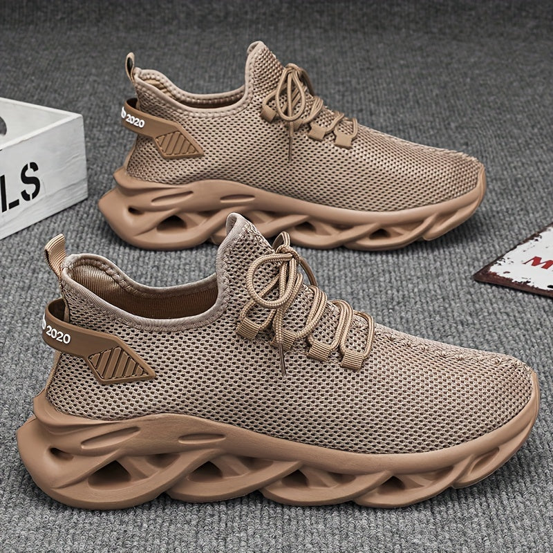 Herr Sneakers Sportiga Löparskor med Modern Design för Träning och Vardag