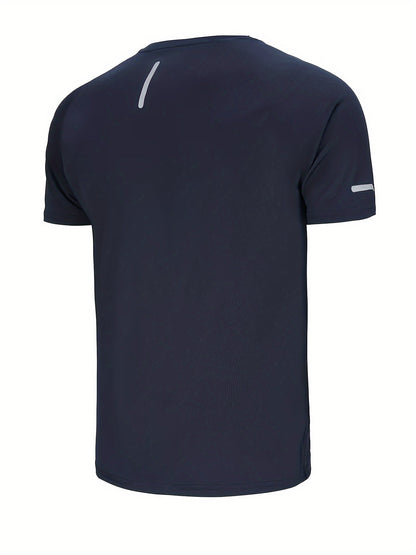 Herr T-shirt Sportig Träningsfunktion Kortärmad för Aktiv Livsstil