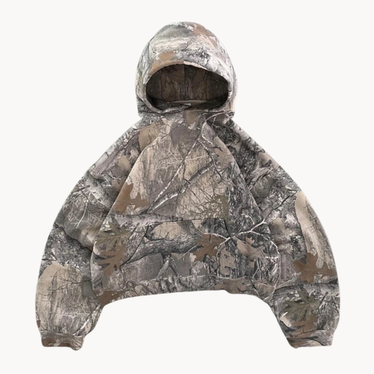 Unisex Camo Hoodie – Oversized Urban Streetwear för Vardag & Outdoor