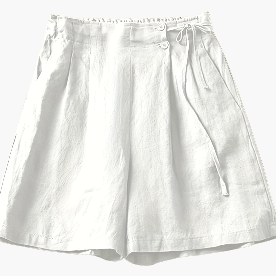 Dam Bermuda Shorts med Hög Midja och Avslappnad Passform – Perfekt för Sommarens Vardag