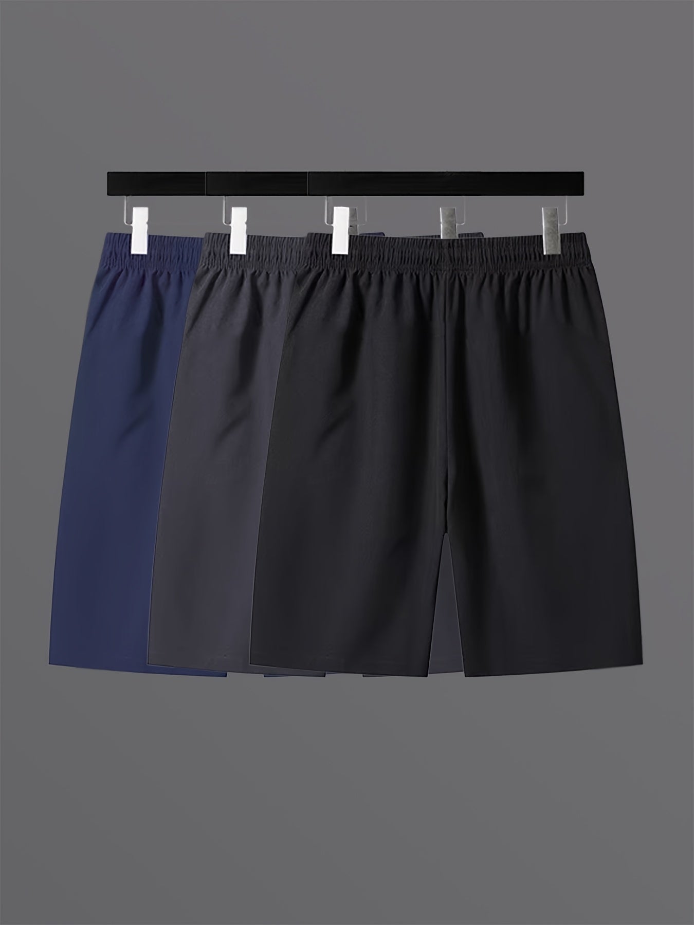 Herrar Sportiga Shorts med Dragkedjefickor – Perfekt för Träning, Löpning och Fritid