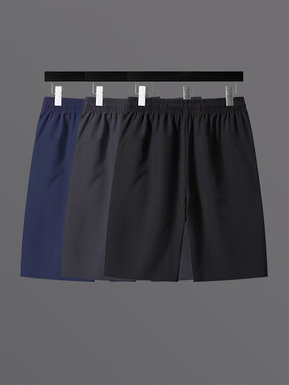 Herrar Sportiga Shorts med Dragkedjefickor – Perfekt för Träning, Löpning och Fritid