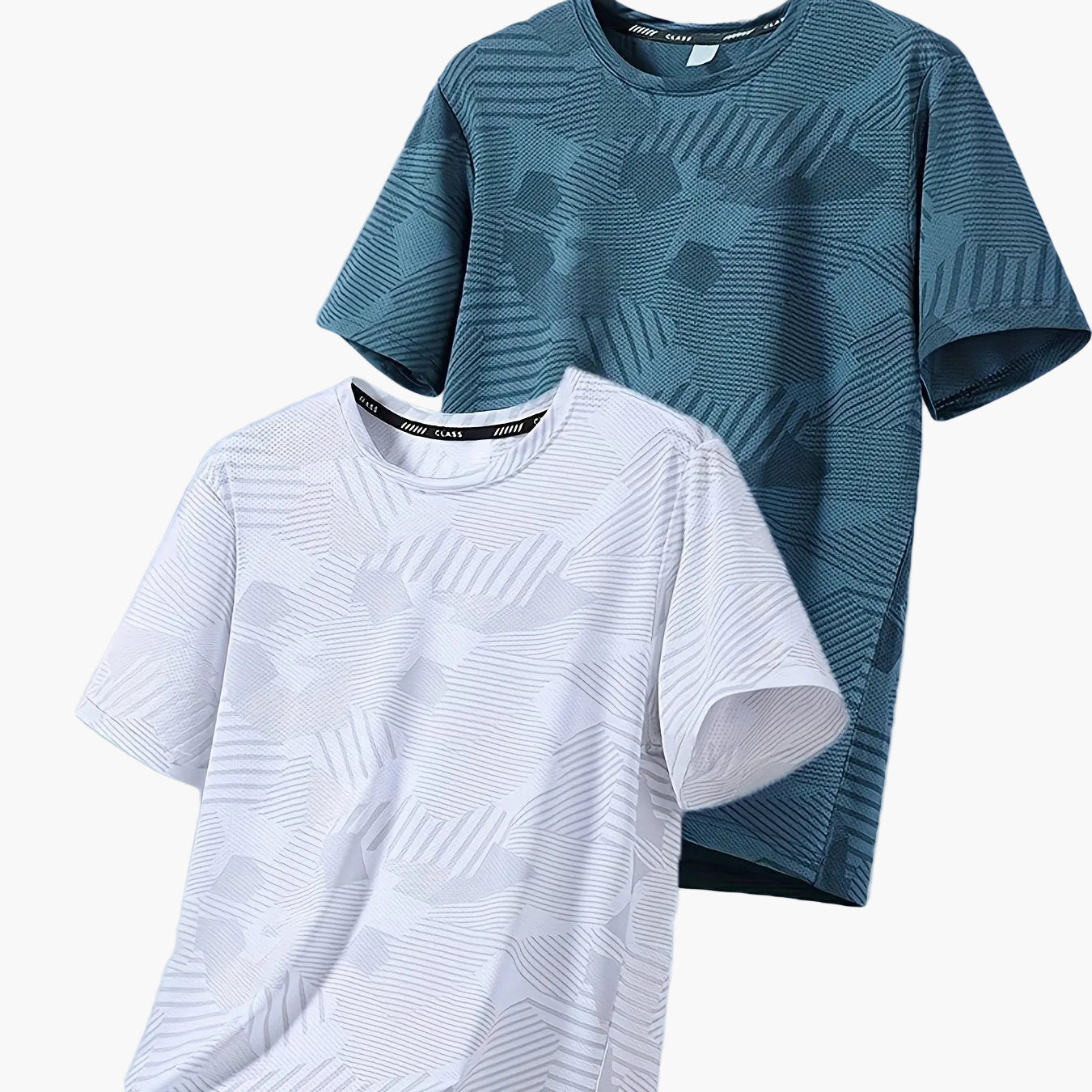 Herr T-shirt Set – Avslappnad Tropisk Stil, Perfekt för Vardagsbruk och Semester