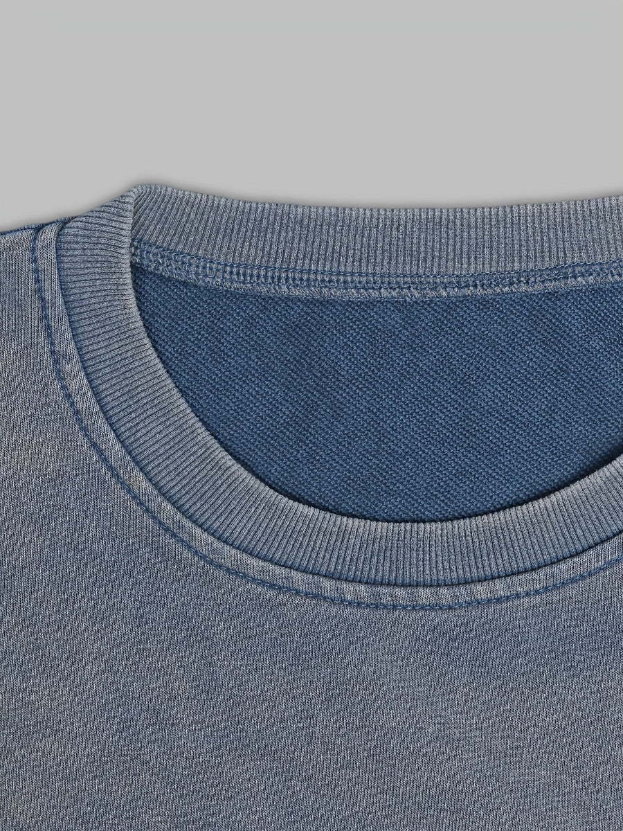 Unisex Tröja med Svart Kattmotiv som Äter Sushi, Långärmad Översize Sweatshirt