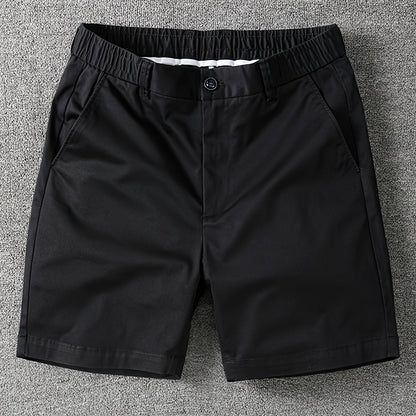 Herrarnas klassiska vardagsshorts med elastisk midja – stilrena och bekväma för fritid och stadsliv